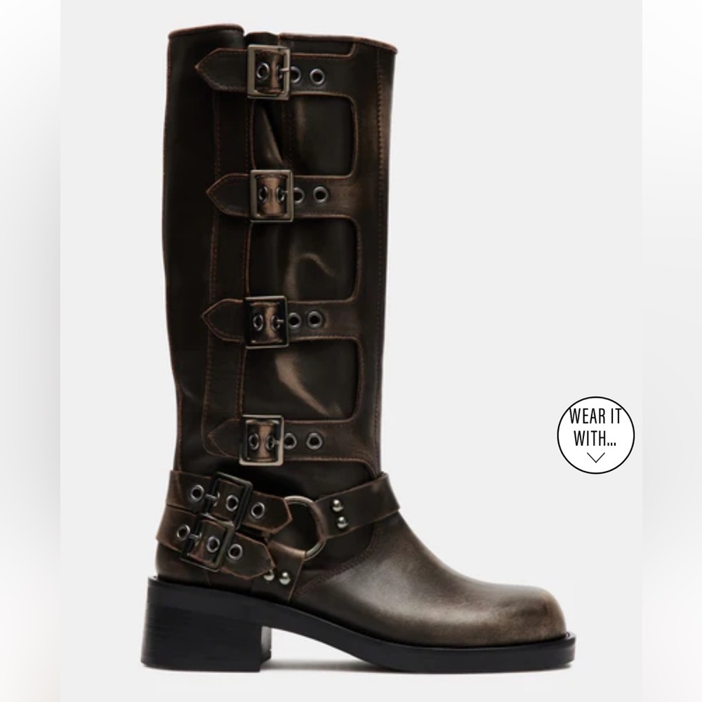 Steve Madden Rocky Brown Distressed Boots